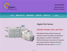 Tablet Screenshot of impactprintingdenver.com